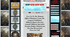 Desktop Screenshot of germanbadgeswanted.com