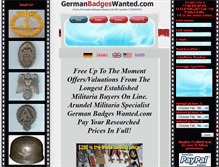 Tablet Screenshot of germanbadgeswanted.com